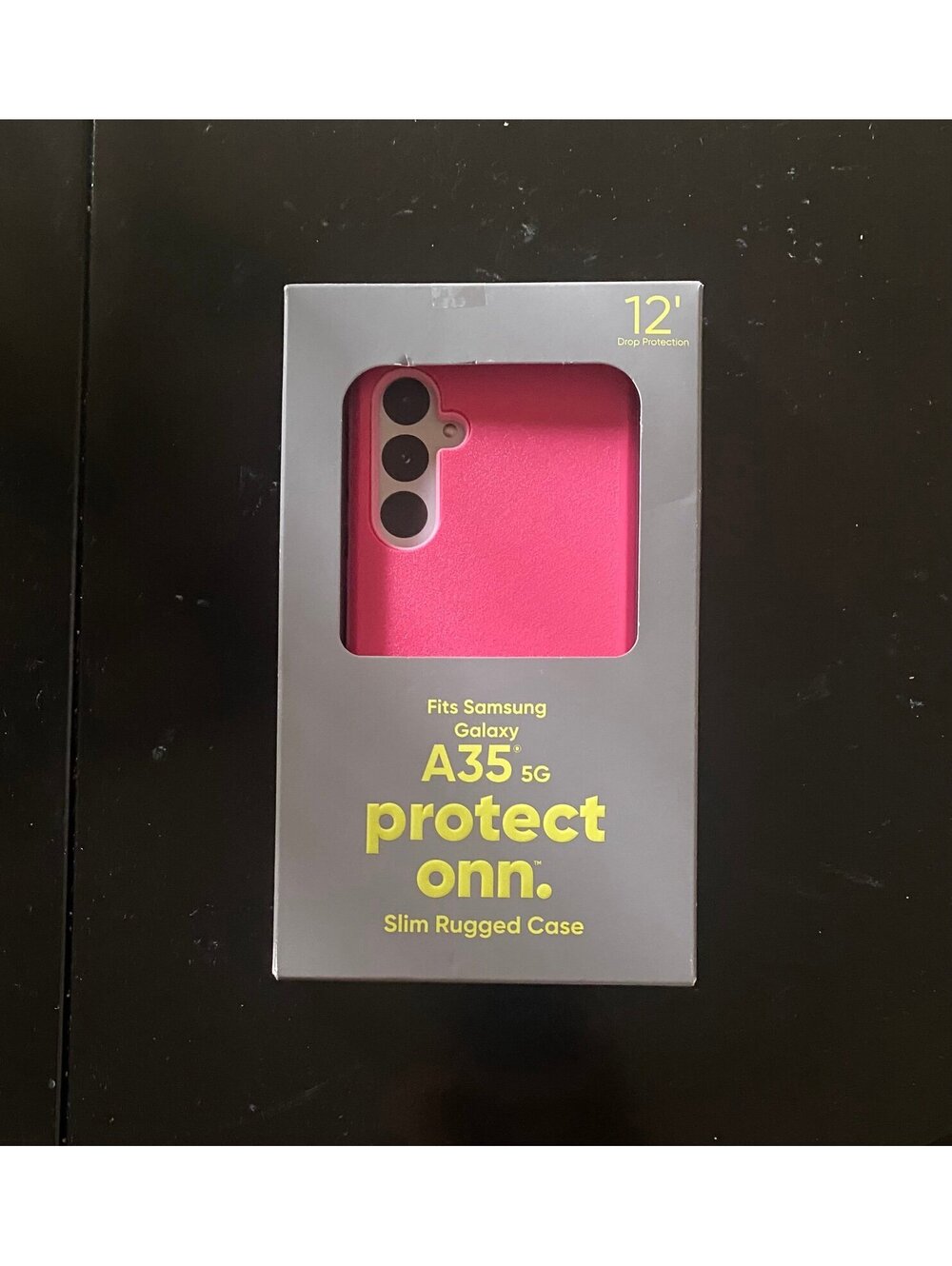 Onn Slim Rugged Case for Samsung Galaxy A35 5G Pink